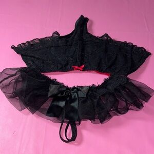 Elegant Black Lace Lingerie Set